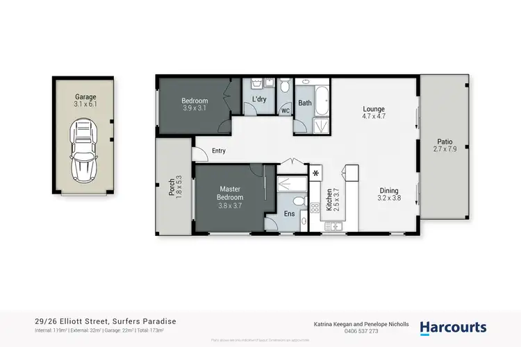 Floorplan of Homely townhouse listing, 29/26 Elliott Street, Surfers Paradise QLD 4217