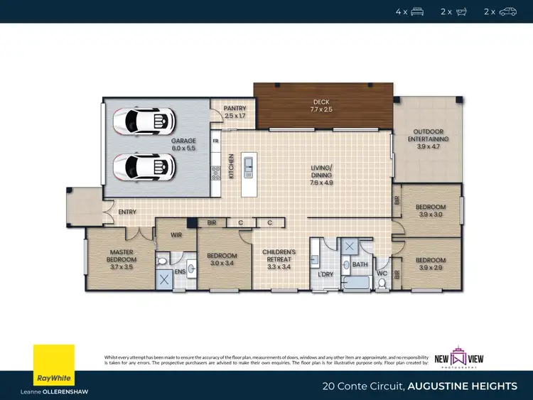 Floorplan of Homely house listing, 20 Conte Circuit, Augustine Heights QLD 4300
