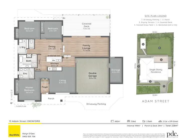 Floorplan of Homely house listing, 13 Adam Street, Oxenford QLD 4210