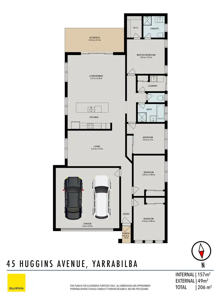 Floorplan of Homely house listing, 45 Huggins Avenue, Yarrabilba QLD 4207