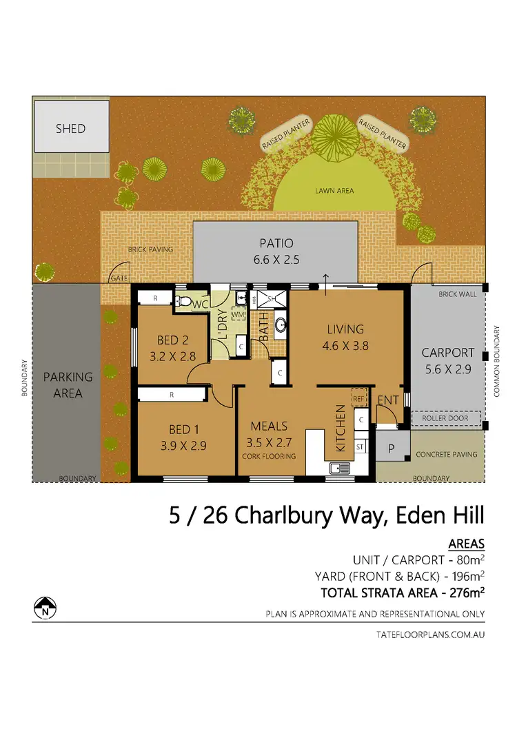 Floorplan of Homely villa listing, 5/26 Charlbury Way, Eden Hill WA 6054