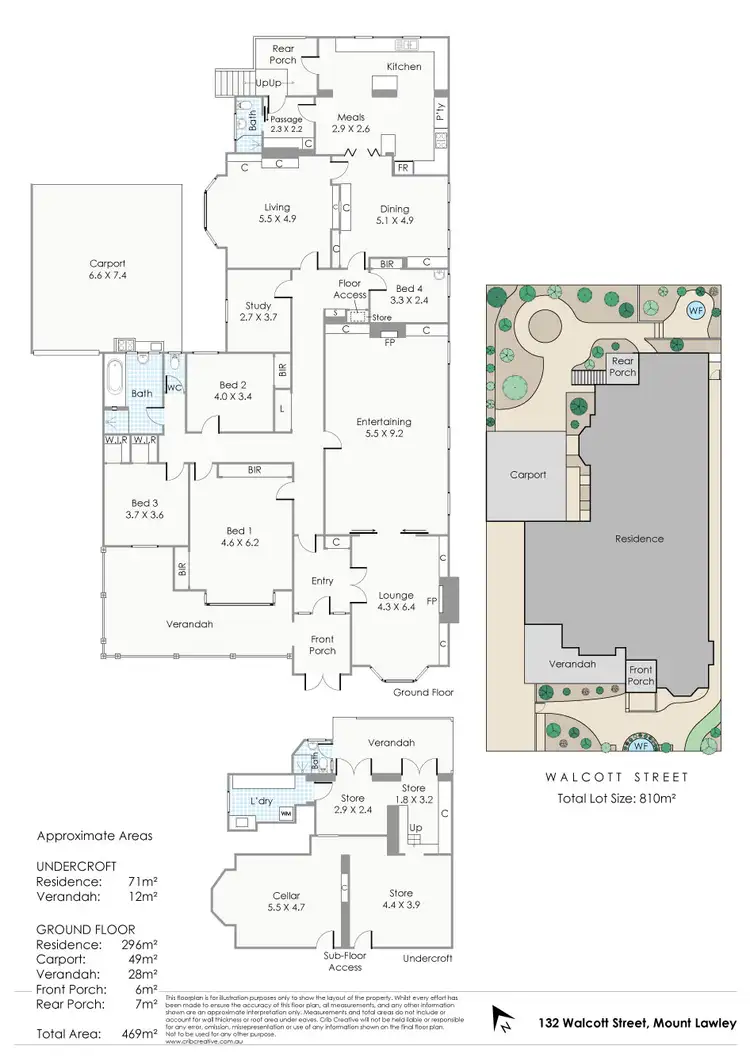Floorplan of Homely house listing, 132 Walcott Street, Mount Lawley WA 6050