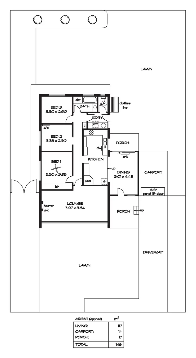 Floorplan of Homely house listing, 36 Knightsbridge Avenue, Valley View SA 5093