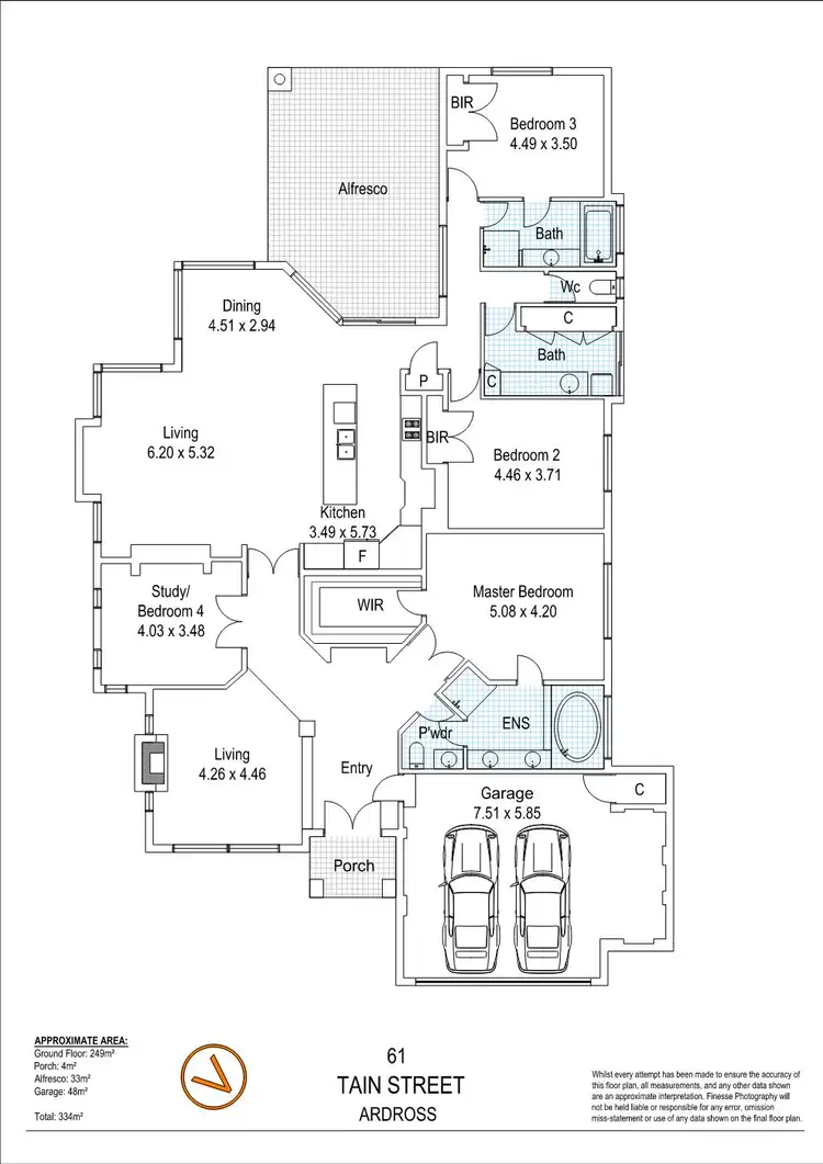 Floorplan of Homely house listing, 61 Tain Street, Ardross WA 6153