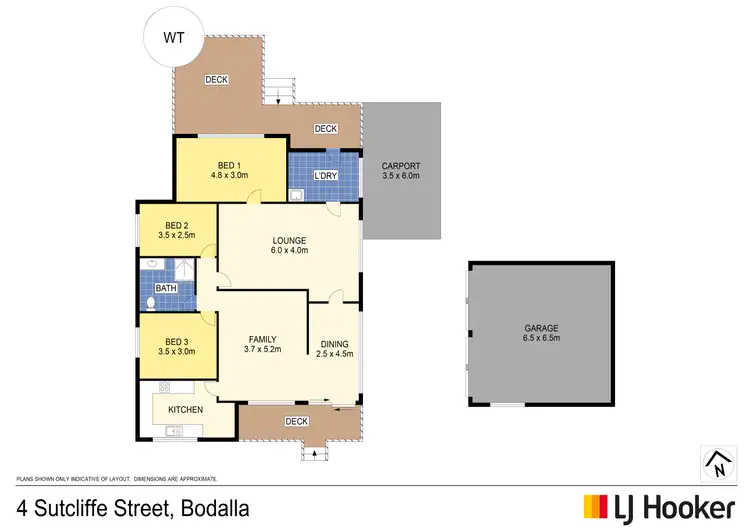 Floorplan of Homely house listing, 4 Sutcliffe Street, Bodalla NSW 2545