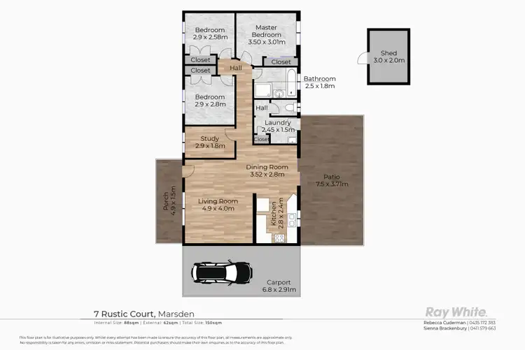 Floorplan of Homely house listing, 7 Rustic Court, Marsden QLD 4132