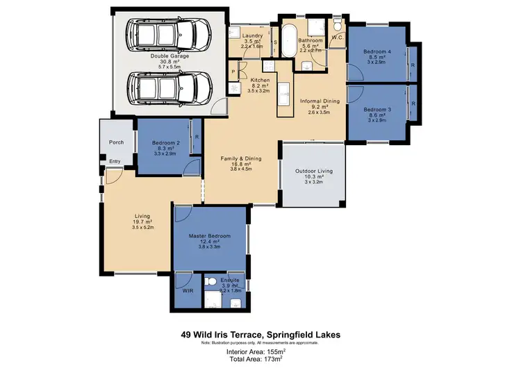 Floorplan of Homely house listing, 49 Wild Iris Terrace, Springfield Lakes QLD 4300