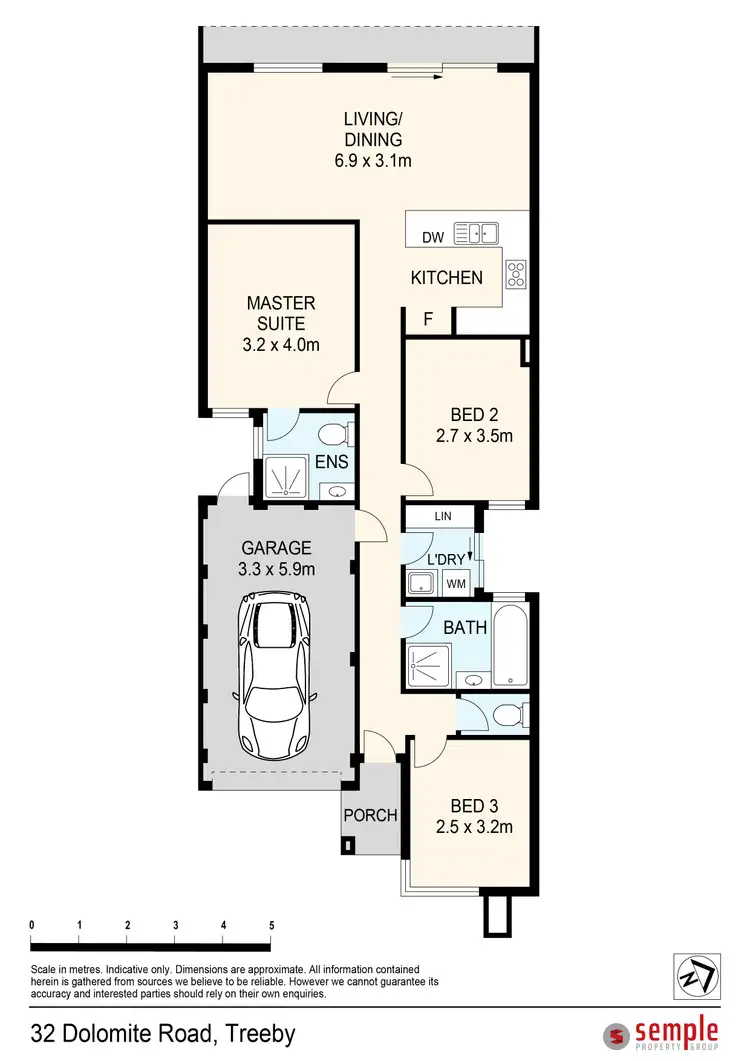 Floorplan of Homely house listing, 32 Dolomite Road, Treeby WA 6164