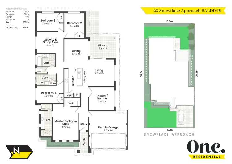 Floorplan of Homely house listing, 23 Snowflake Approach, Baldivis WA 6171