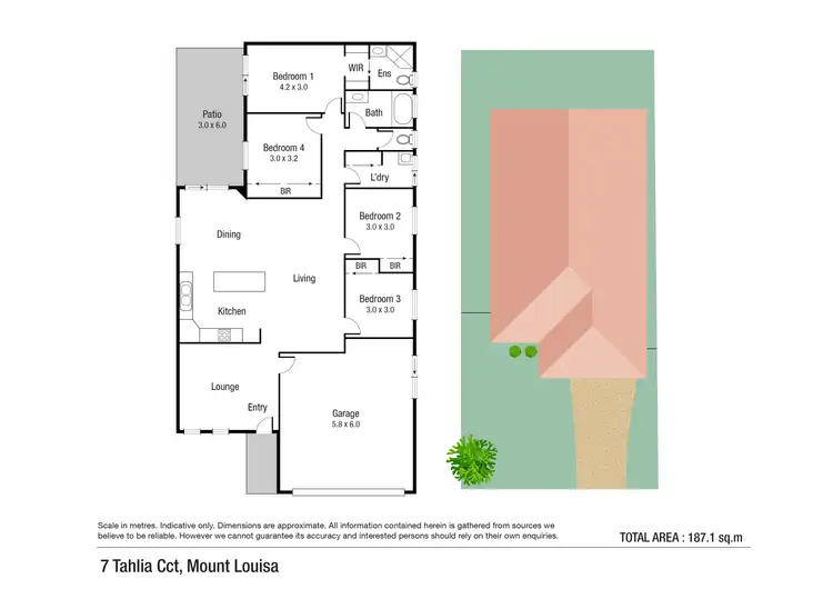 Floorplan of Homely house listing, 7 Tahlia Circuit, Mount Louisa QLD 4814