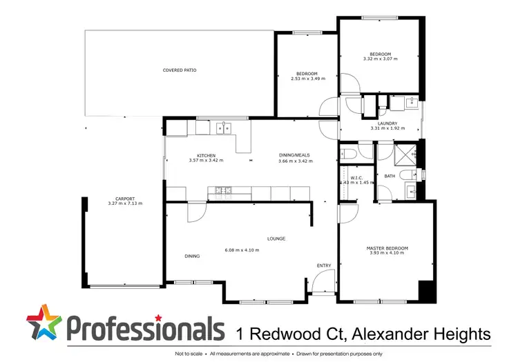Floorplan of Homely house listing, 1 Redwood Court, Alexander Heights WA 6064