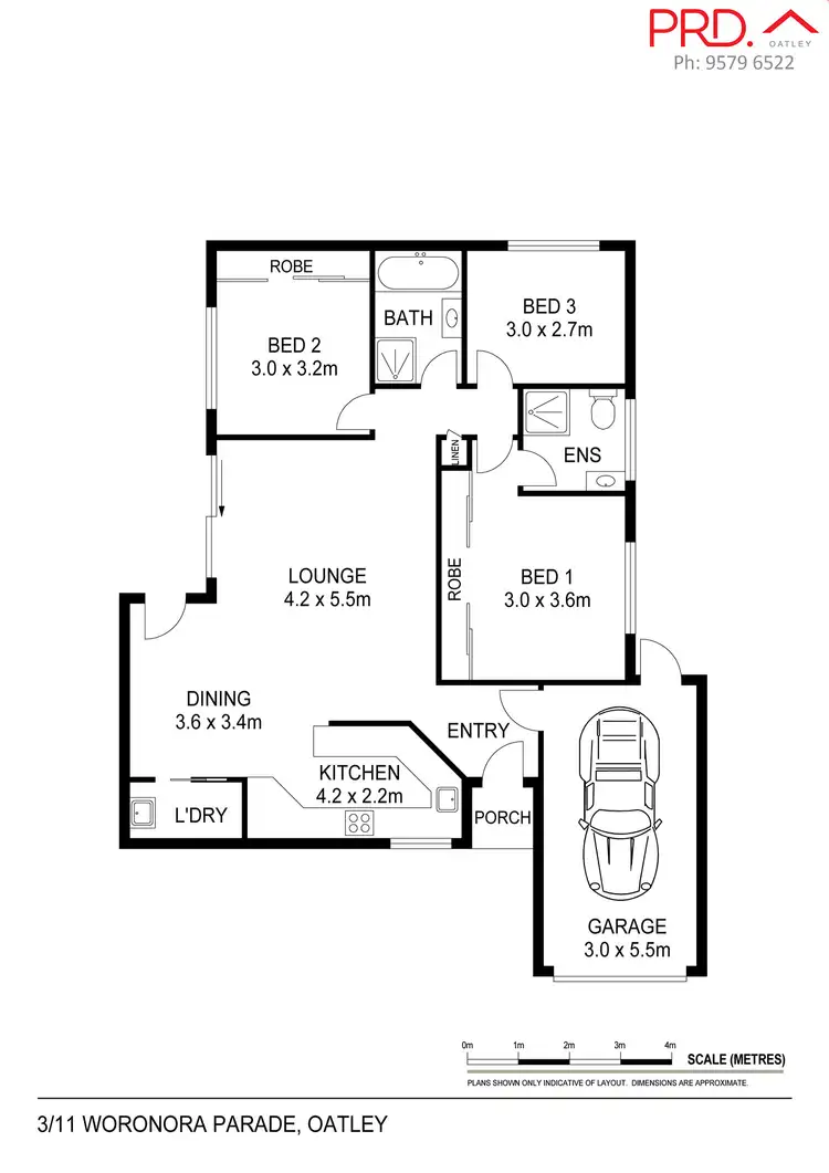 Floorplan of Homely villa listing, 3/11 Woronora Parade, Oatley NSW 2223