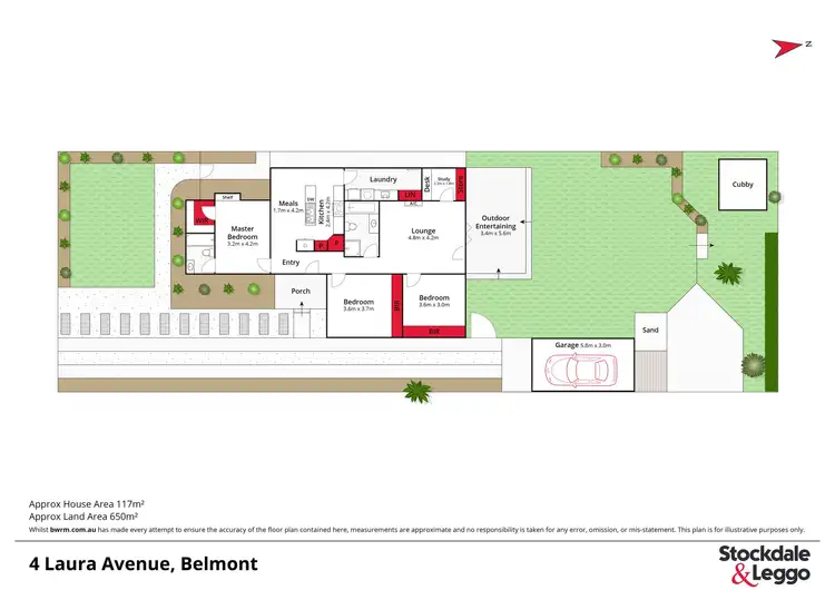 Floorplan of Homely house listing, 4 Laura Avenue, Belmont VIC 3216