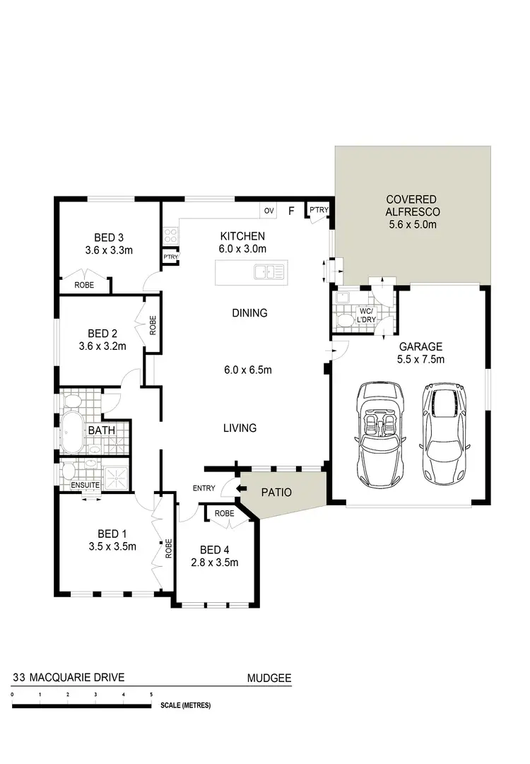 Floorplan of Homely house listing, 33 Macquarie Drive, Mudgee NSW 2850