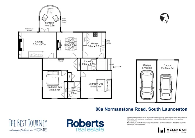Floorplan of Homely house listing, 88A Normanstone Road, South Launceston TAS 7249