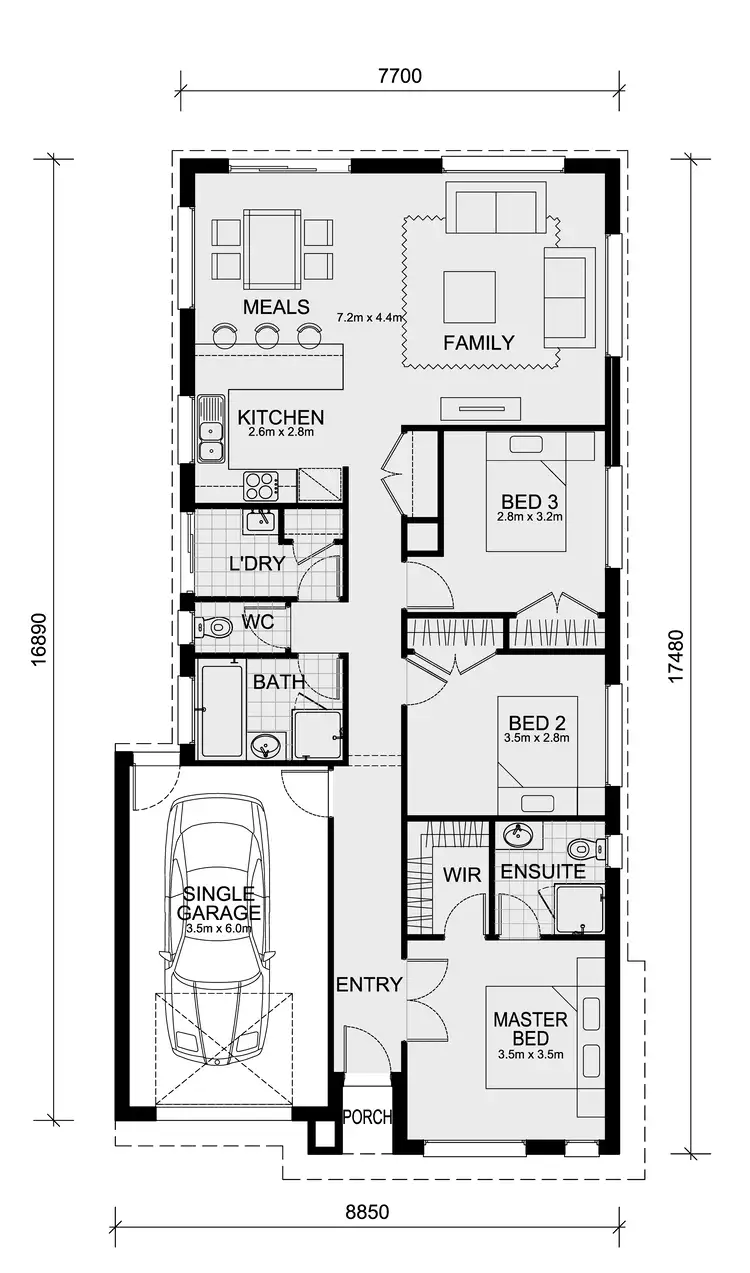 Floorplan of Homely house listing, Lot 10815 Molesworth Crescent (TITLED LAND), Donnybrook VIC 3064