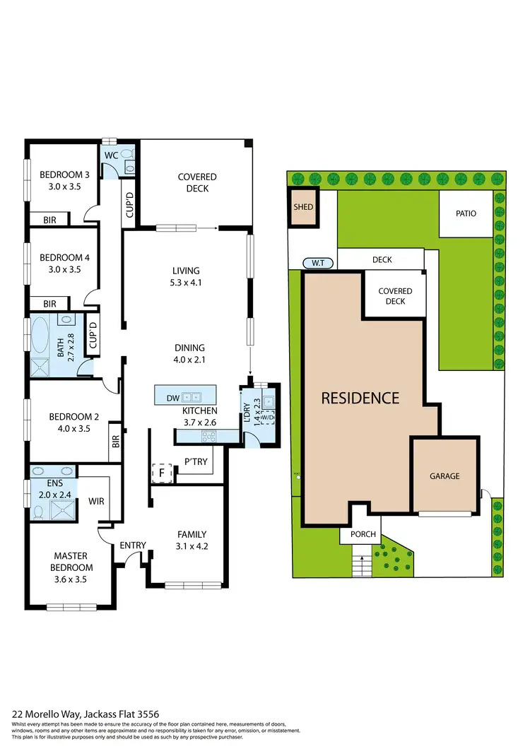 Floorplan of Homely house listing, 22 Morello Way, Epsom VIC 3551