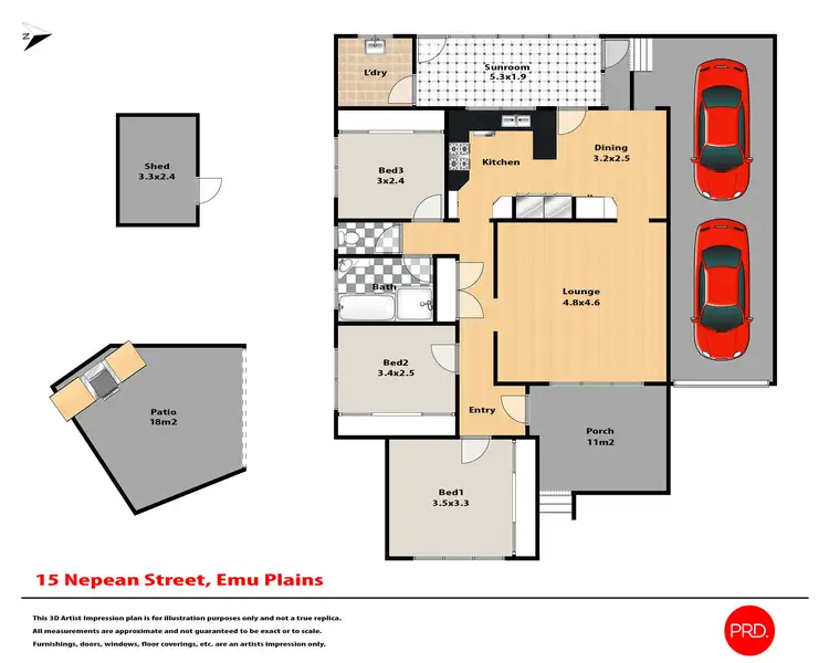 Floorplan of Homely house listing, 15 Nepean Street, Emu Plains NSW 2750