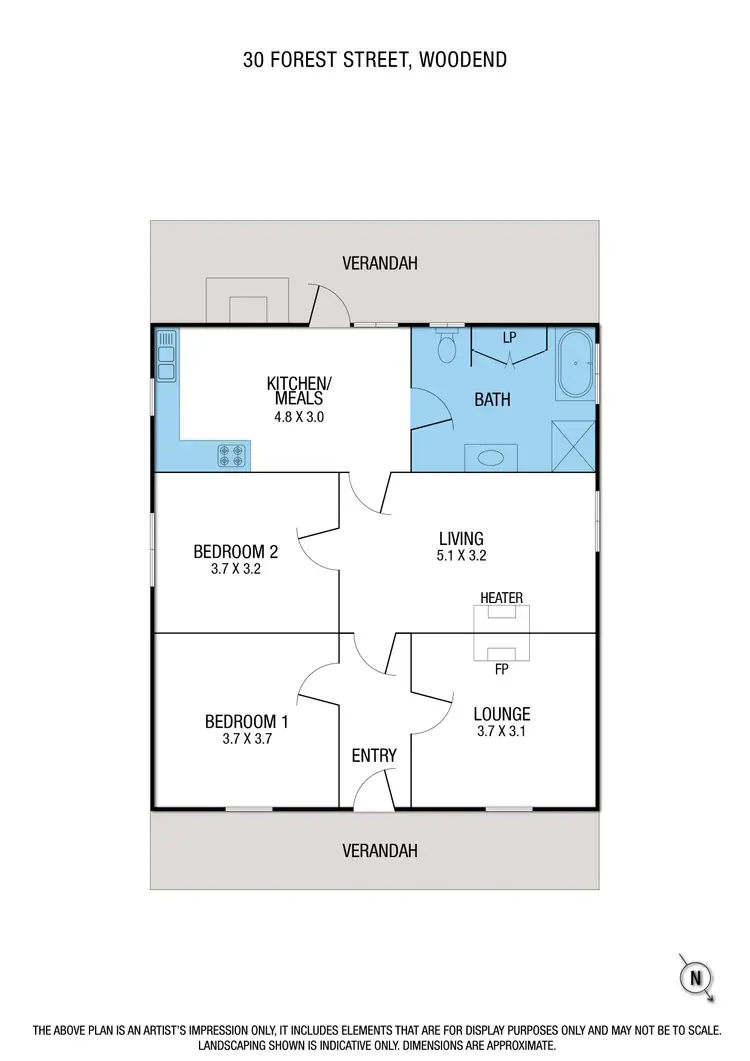 Floorplan of Homely house listing, Lot 1/30 Forest street, Woodend VIC 3442