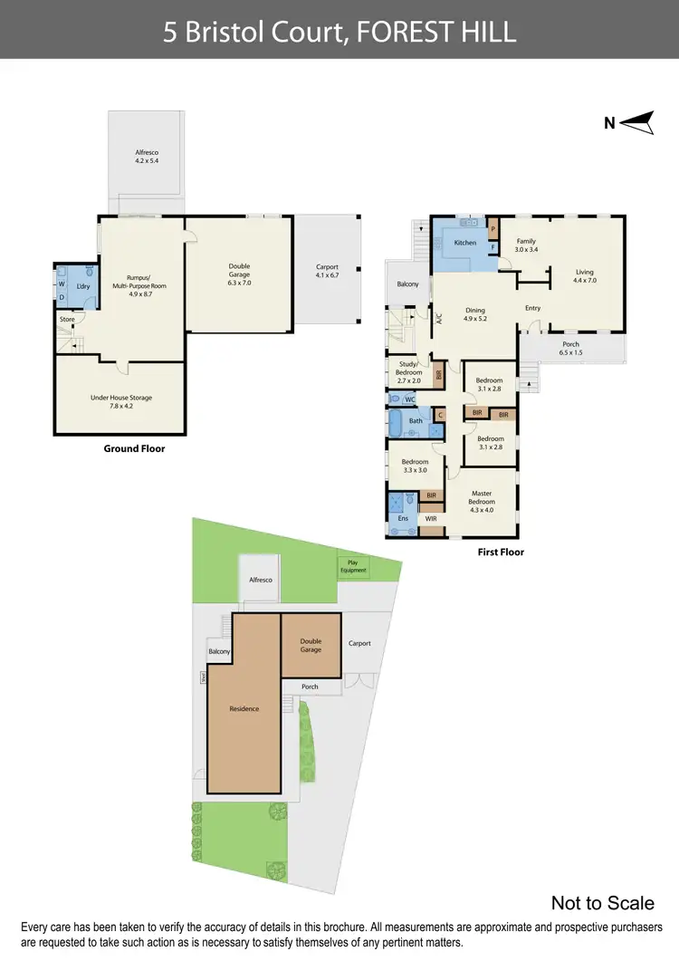Floorplan of Homely house listing, 5 Bristol Court, Forest Hill VIC 3131