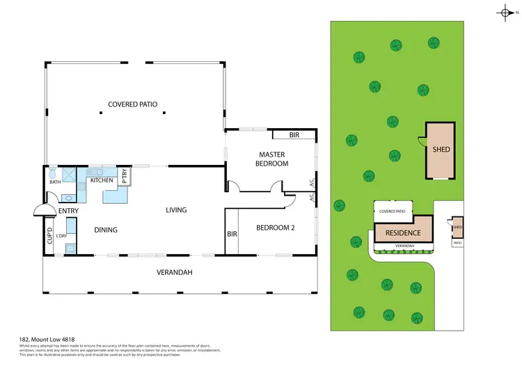 Floorplan of Homely house listing, 182 Mount Low Parkway, Mount Low QLD 4818