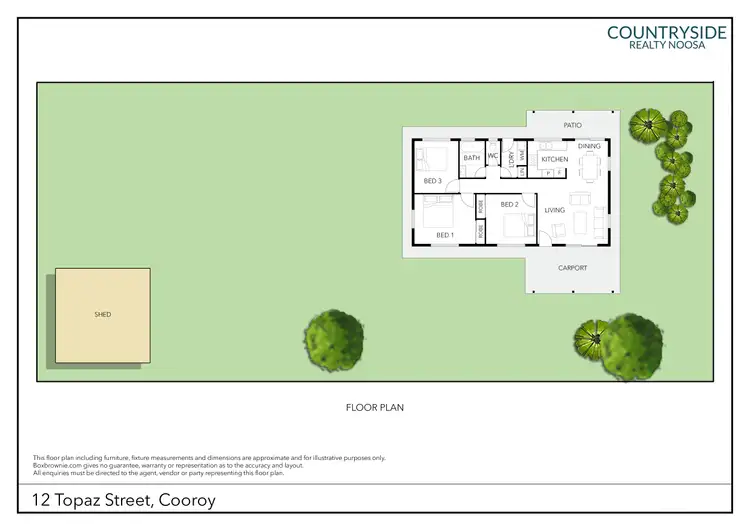 Floorplan of Homely house listing, 12 Topaz Street, Cooroy QLD 4563