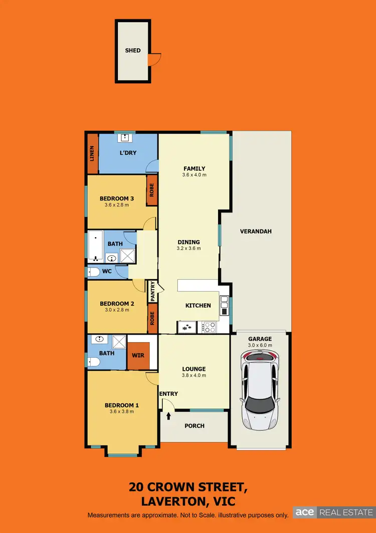 Floorplan of Homely house listing, 20 Crown Street, Laverton VIC 3028