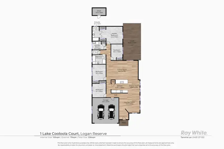 Floorplan of Homely house listing, 1 Lake Cooloola Court, Logan Reserve QLD 4133