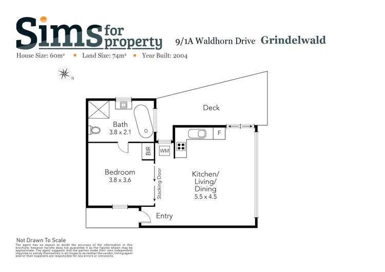 Floorplan of Homely townhouse listing, 9/1a Waldhorn Drive, Grindelwald TAS 7277