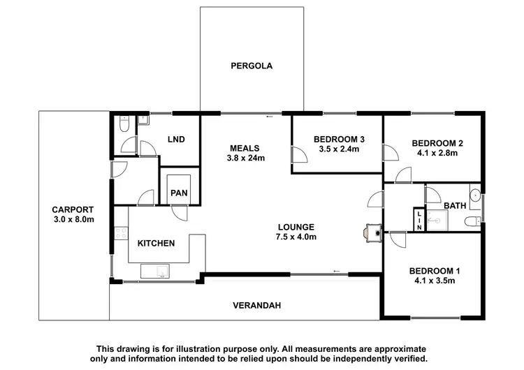 Floorplan of Homely house listing, 185 Cooke Street, Kingston Se SA 5275