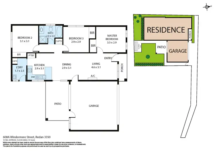 Floorplan of Homely house listing, 608A Windermere Street, Redan VIC 3350
