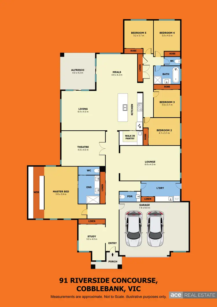 Floorplan of Homely house listing, 91 RIVERSIDE CONCOURSE, Cobblebank VIC 3338