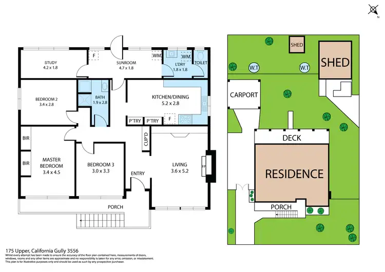 Floorplan of Homely house listing, 175 Upper California Gully Road, California Gully VIC 3556