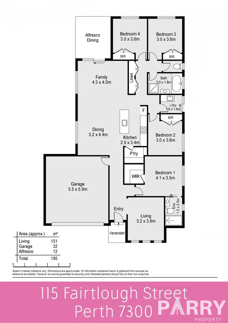 Floorplan of Homely house listing, 115 Fairtlough Street, Perth TAS 7300