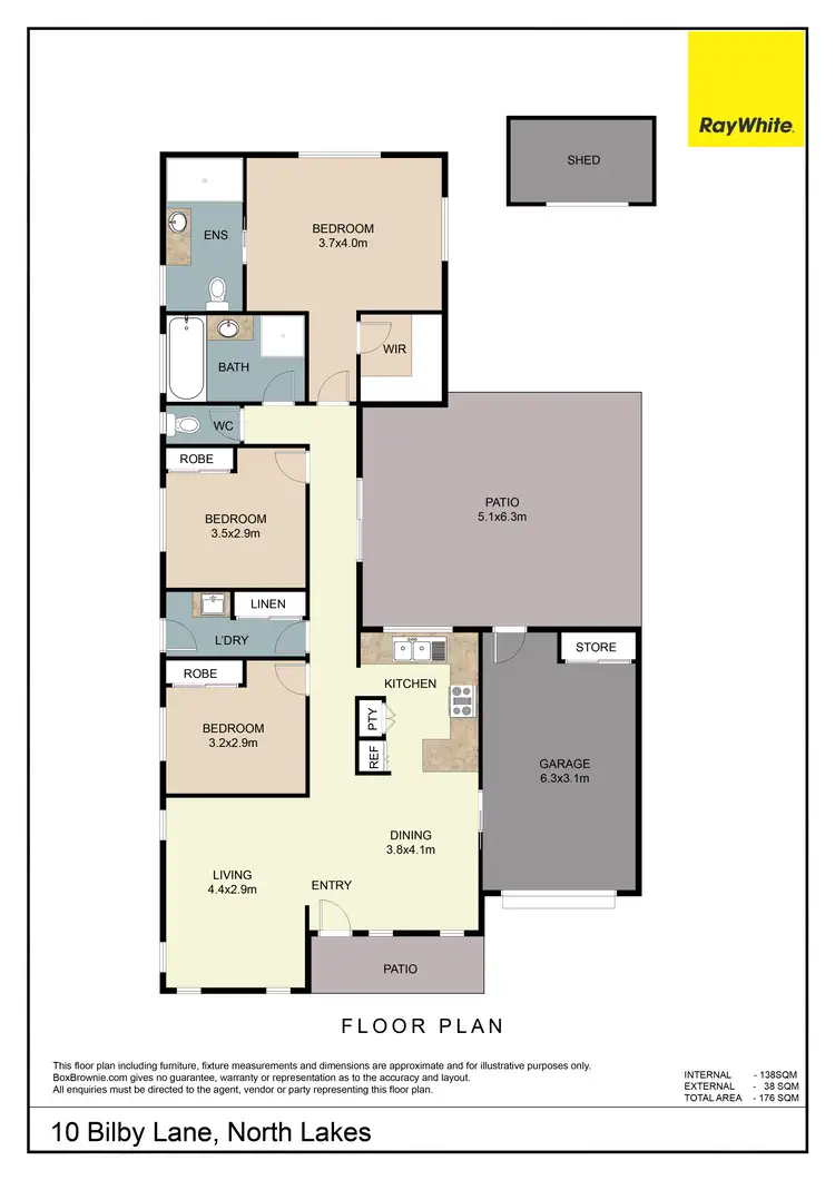 Floorplan of Homely house listing, 10 Bilby Lane, North Lakes QLD 4509