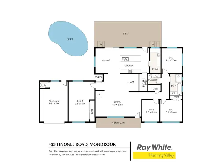 Floorplan of Homely rural property listing, 453 Tinonee Road, Mondrook NSW 2430