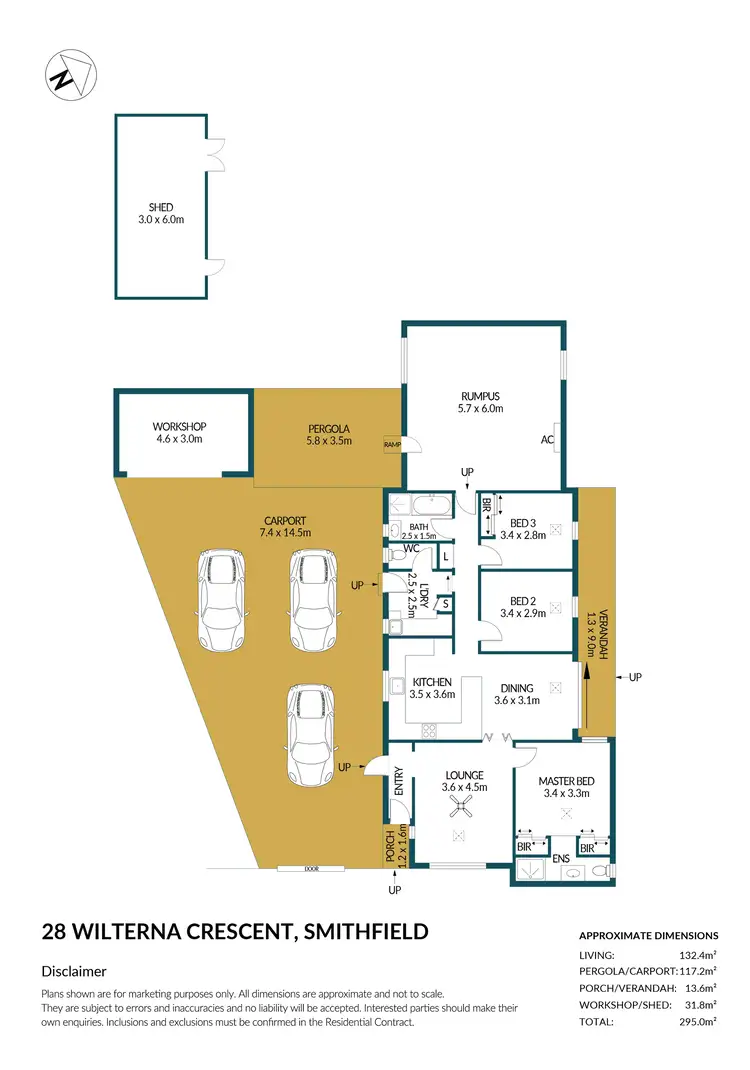 Floorplan of Homely house listing, 28 Wilterna Crescent, Smithfield SA 5114