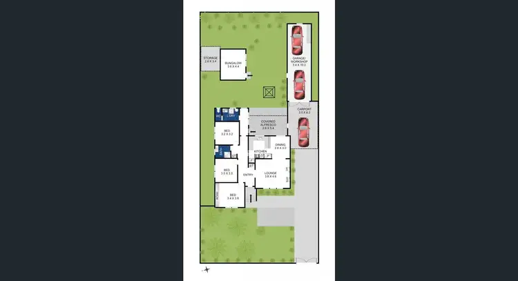 Floorplan of Homely house listing, 34 COLARADO DRIVE, Corio VIC 3214