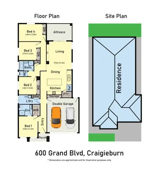 Floorplan of Homely house listing, 600 Grand Boulevard, Craigieburn VIC 3064