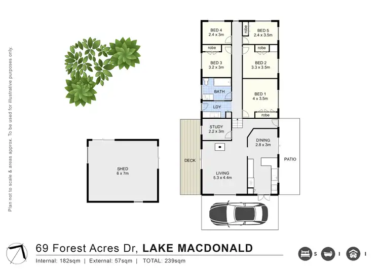 Floorplan of Homely house listing, 69 Forest Acres Drive, Lake Macdonald QLD 4563
