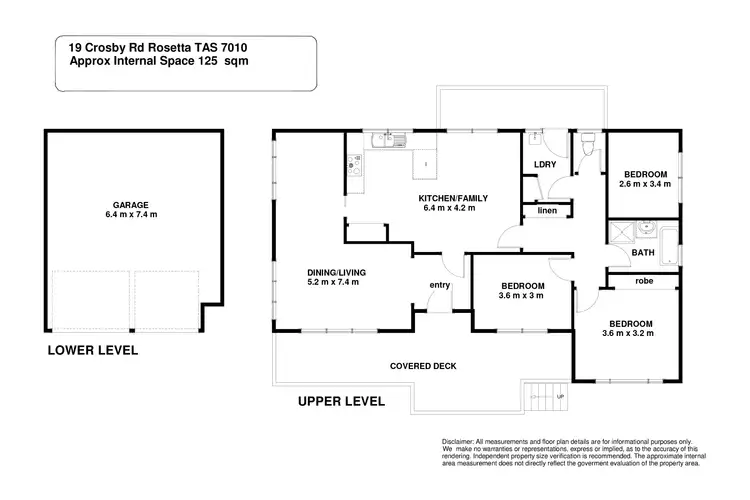 Floorplan of Homely house listing, 19 Crosby Road, Rosetta TAS 7010