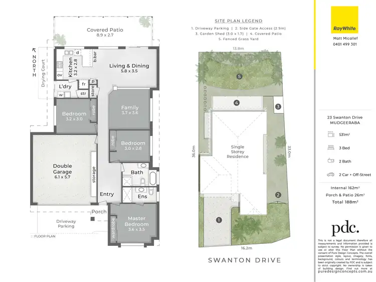 Floorplan of Homely house listing, 23 Swanton Drive, Mudgeeraba QLD 4213