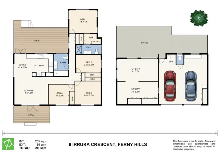 Floorplan of Homely house listing, 6 Irruka Crescent, Ferny Hills QLD 4055