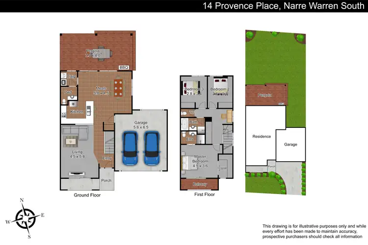 Floorplan of Homely house listing, 14 Provence Place, Narre Warren South VIC 3805