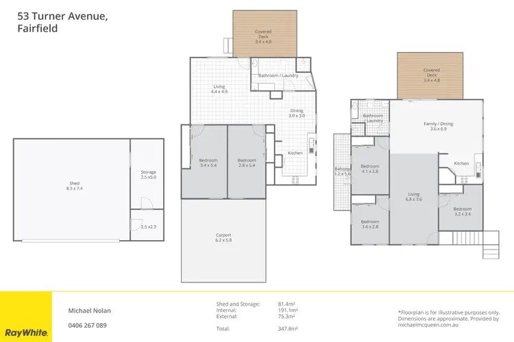 Floorplan of Homely house listing, 53 Turner Avenue, Fairfield QLD 4103