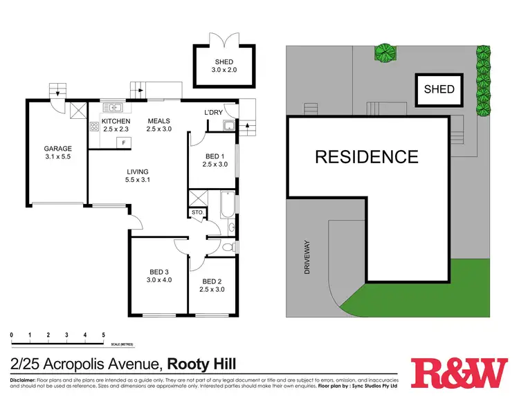 Floorplan of Homely villa listing, 2/25 Acropolis Avenue, Rooty Hill NSW 2766