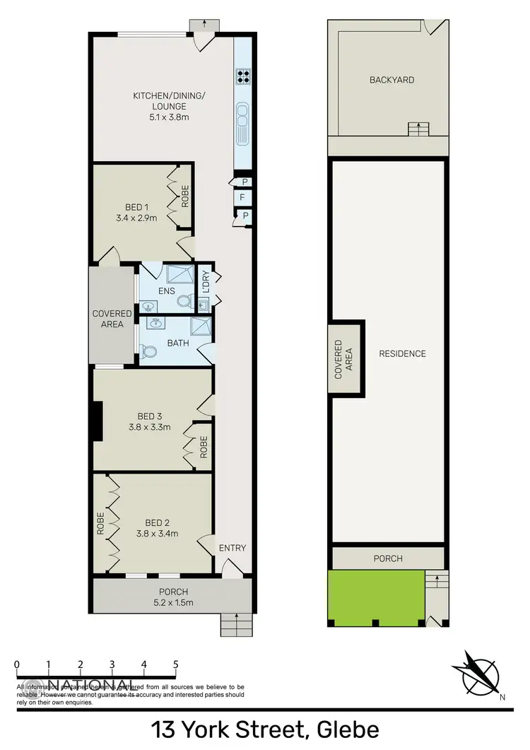 Floorplan of Homely house listing, 13 York St, Glebe NSW 2037