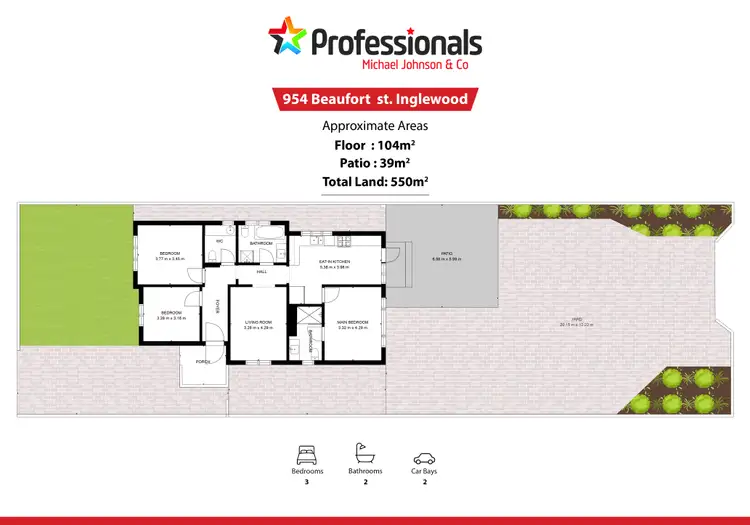 Floorplan of Homely house listing, 954 Beaufort Street, Inglewood WA 6052