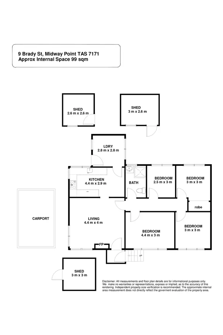 Floorplan of Homely house listing, 9 Brady Street, Midway Point TAS 7171