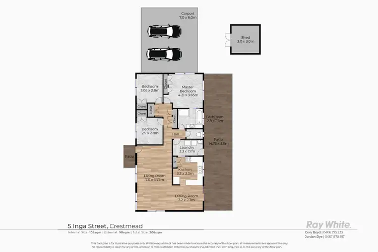 Floorplan of Homely house listing, 5 Inga Street, Crestmead QLD 4132